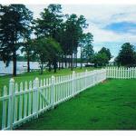 4' Tall White Vinyl Picket Fence.