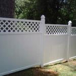 lattice top vinyl fence