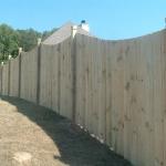 6' Tall Privacy Fence with Sways.
